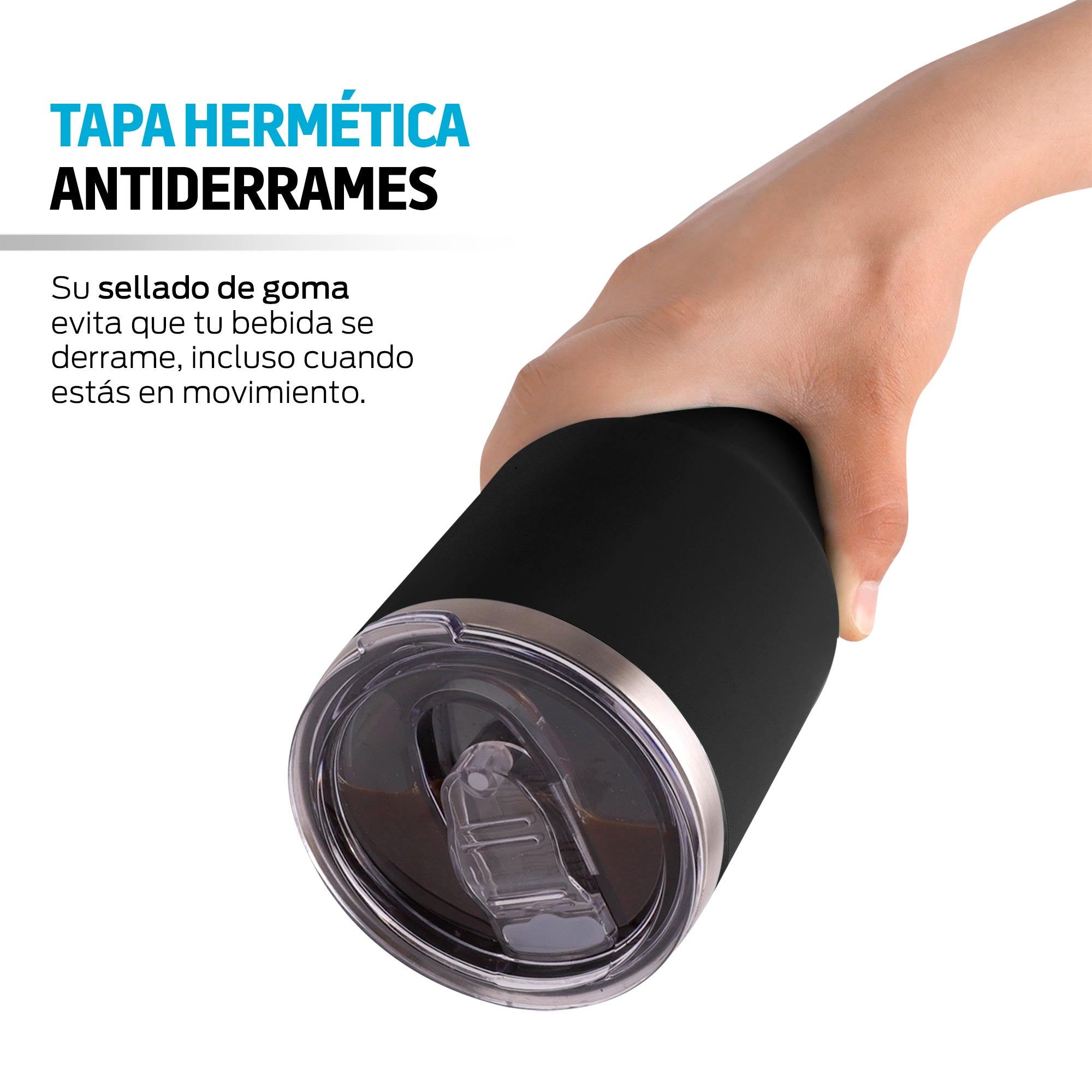 Termo y Vaso Térmico Acero Inoxidable 2 Popotes 800 ml