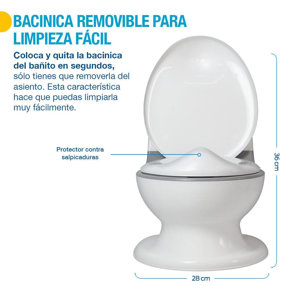 Bañito Entrenador Infantil con Sonido de Descarga Shimy