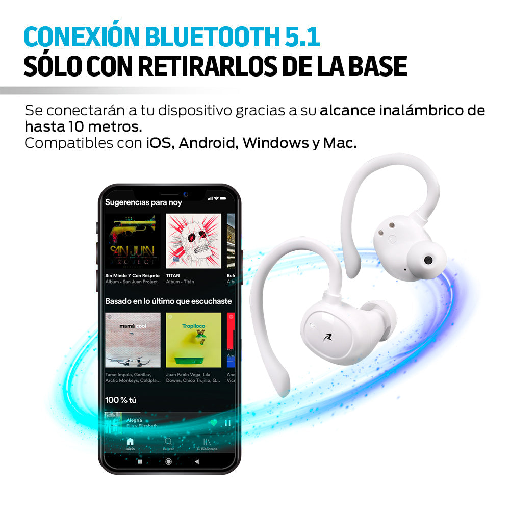 Audífonos deportivos Bluetooth 5.1 Air-Sport 2 IPX4