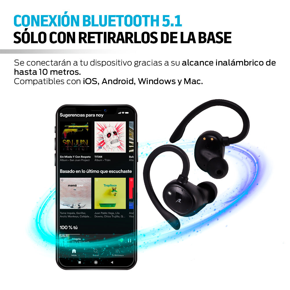 Audífonos deportivos Bluetooth 5.1 Air-Sport 2 IPX4