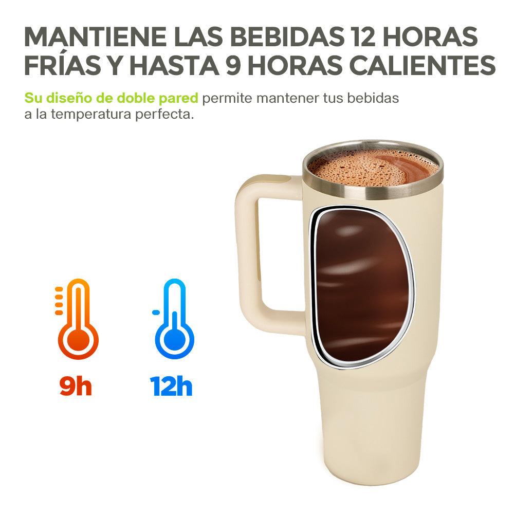 Termo de Viaje de 1.2 L con Asa y Popote HIKEO