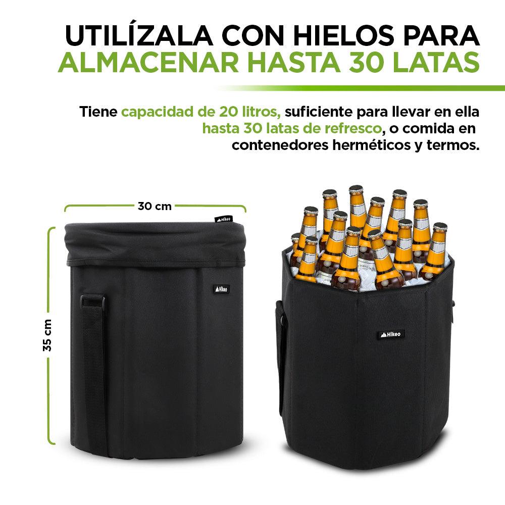 Hielera Térmica Plegable Impermeable XL con Asiento 20 Litros Hikeo
