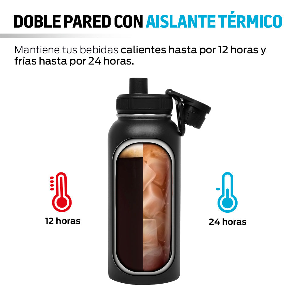 Termo de Acero Inoxidable de 940 ml con Doble Pared