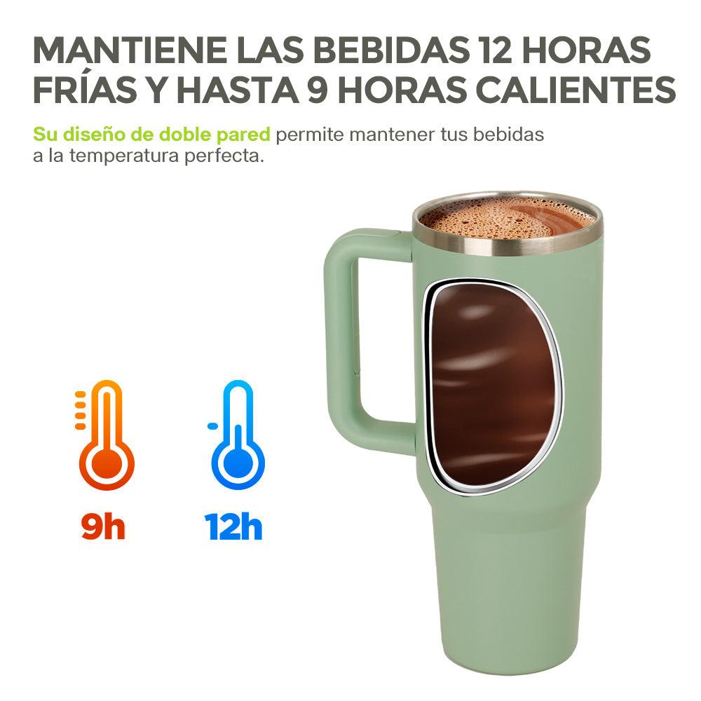 Termo de Viaje de 1.2 L con Asa y Popote HIKEO