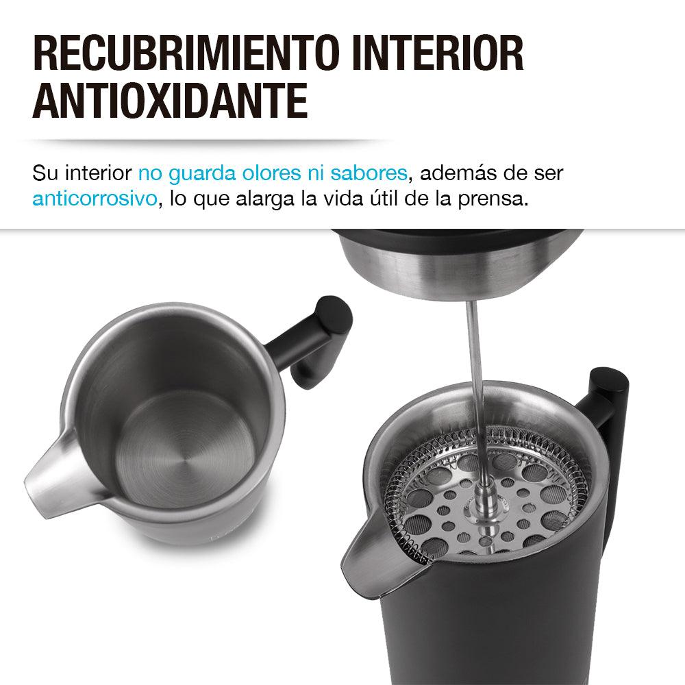 Prensa Francesa de Acero Inoxidable de 1 L Casa Litus
