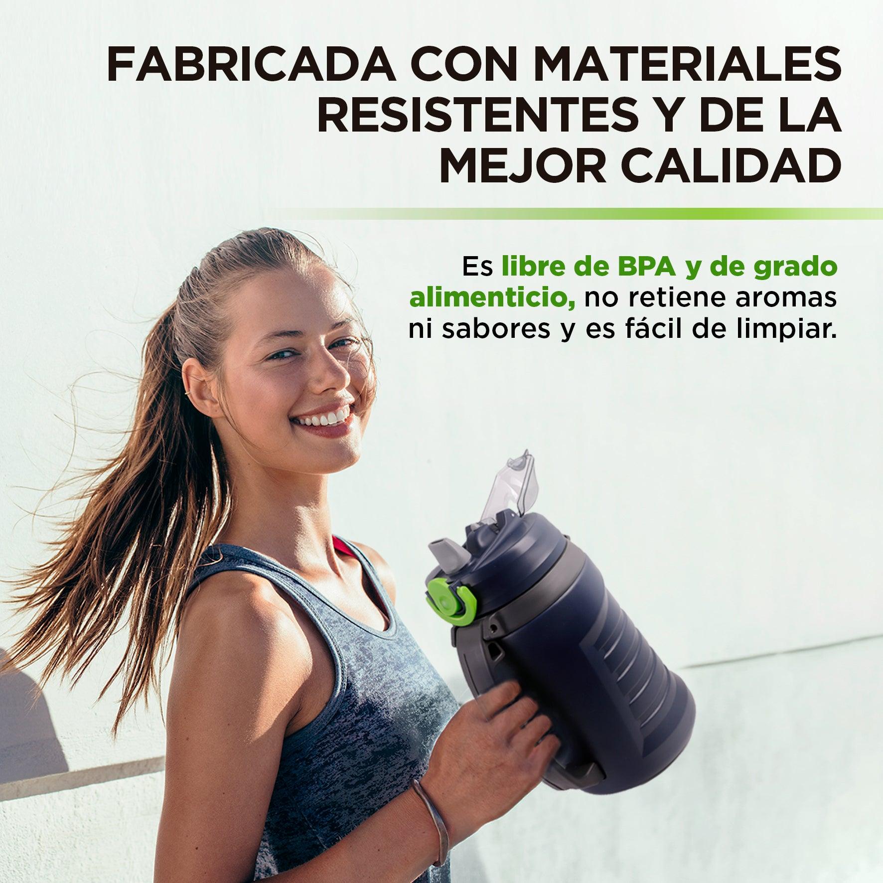 Botella Deportiva de 2.16 L con Popote y Tapa Hermética HIKEO