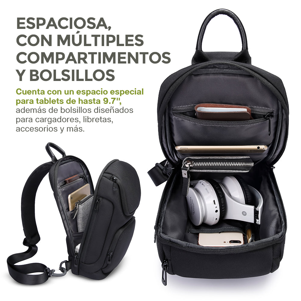 Mochila Crossbody para Tablet de 9.7 Pulgadas Resistente al Agua