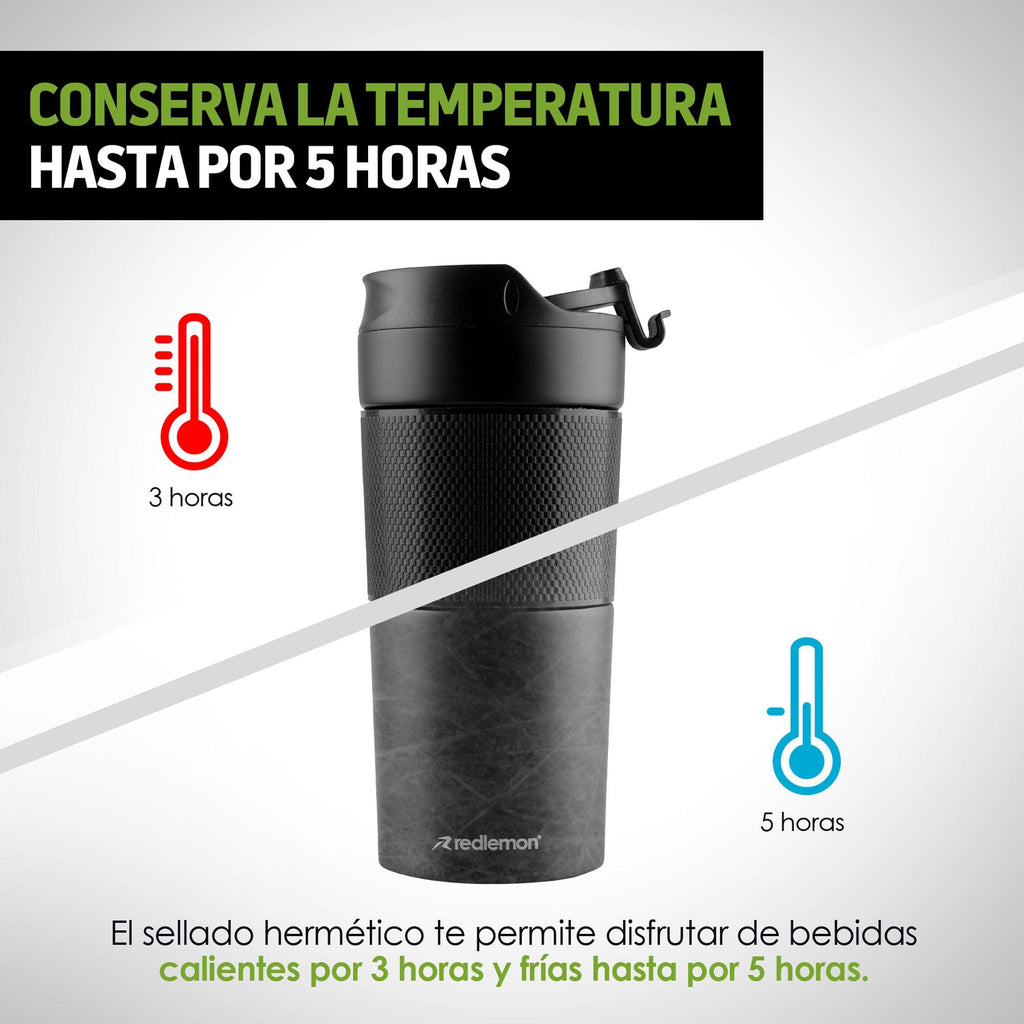 Termo de 350 ml con Prensa Francesa Integrada