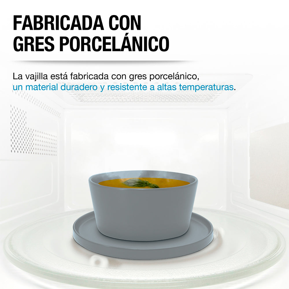 Vajilla de Gres 16 Piezas para 4 Personas Casa Litus