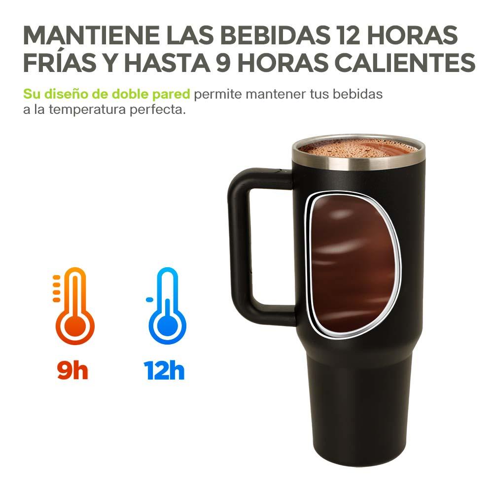 Termo de Viaje de 1.2 L con Asa y Popote HIKEO