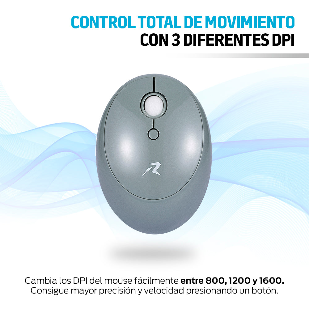 Teclado y Mouse Inalámbrico Retro 2.4 GHz con USB