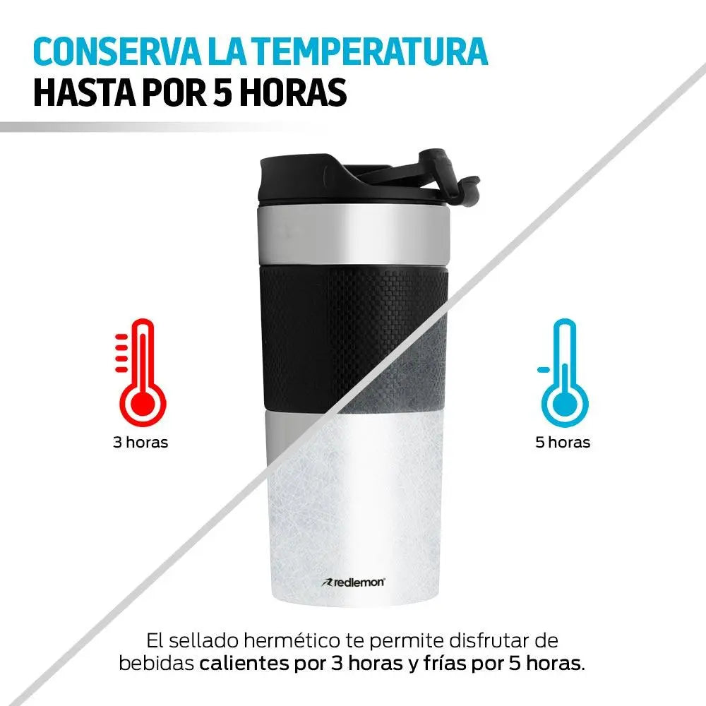 Termo con Prensa Francesa Integrada de 350 ml