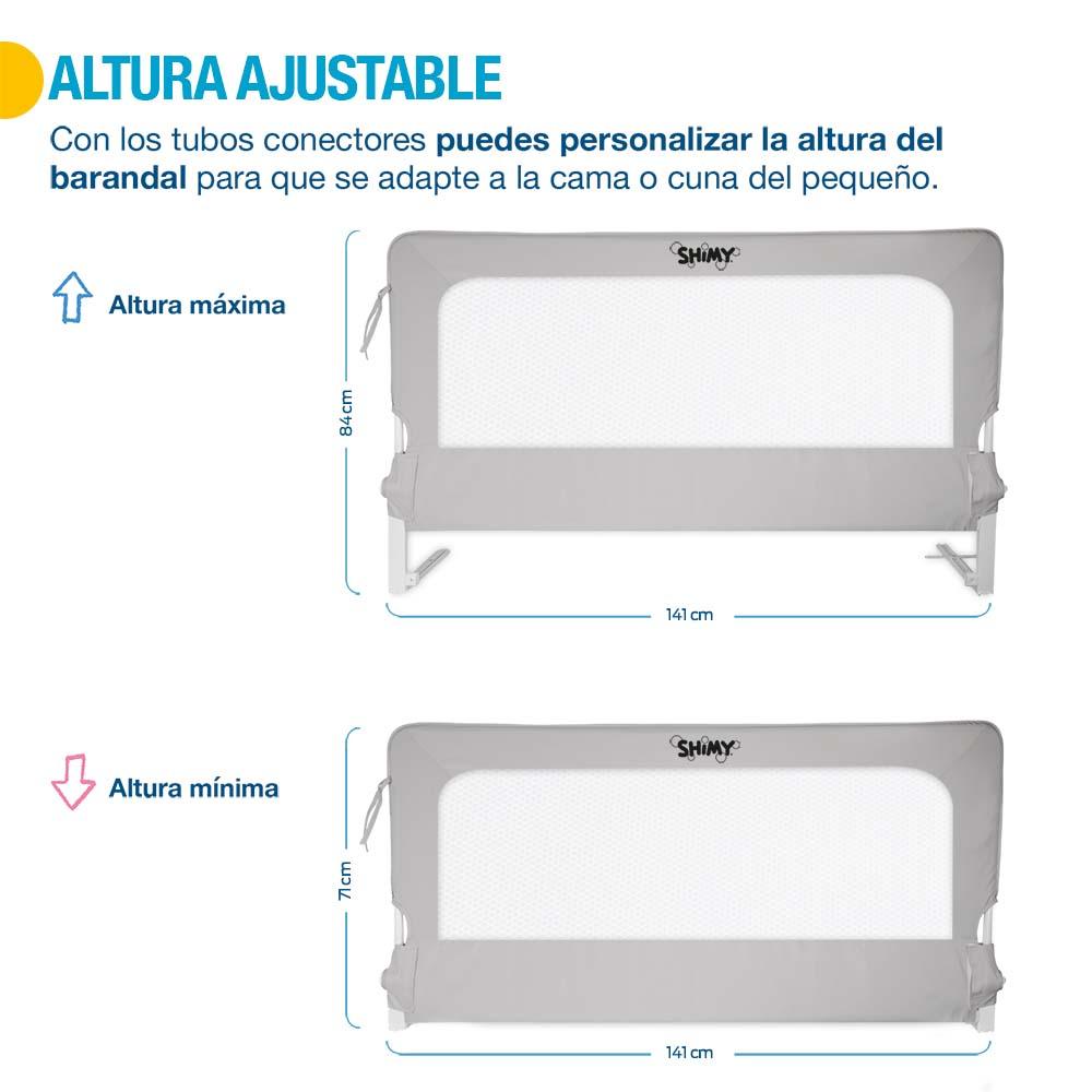 Barandal para Cama de Niños de Altura Ajustable Universal