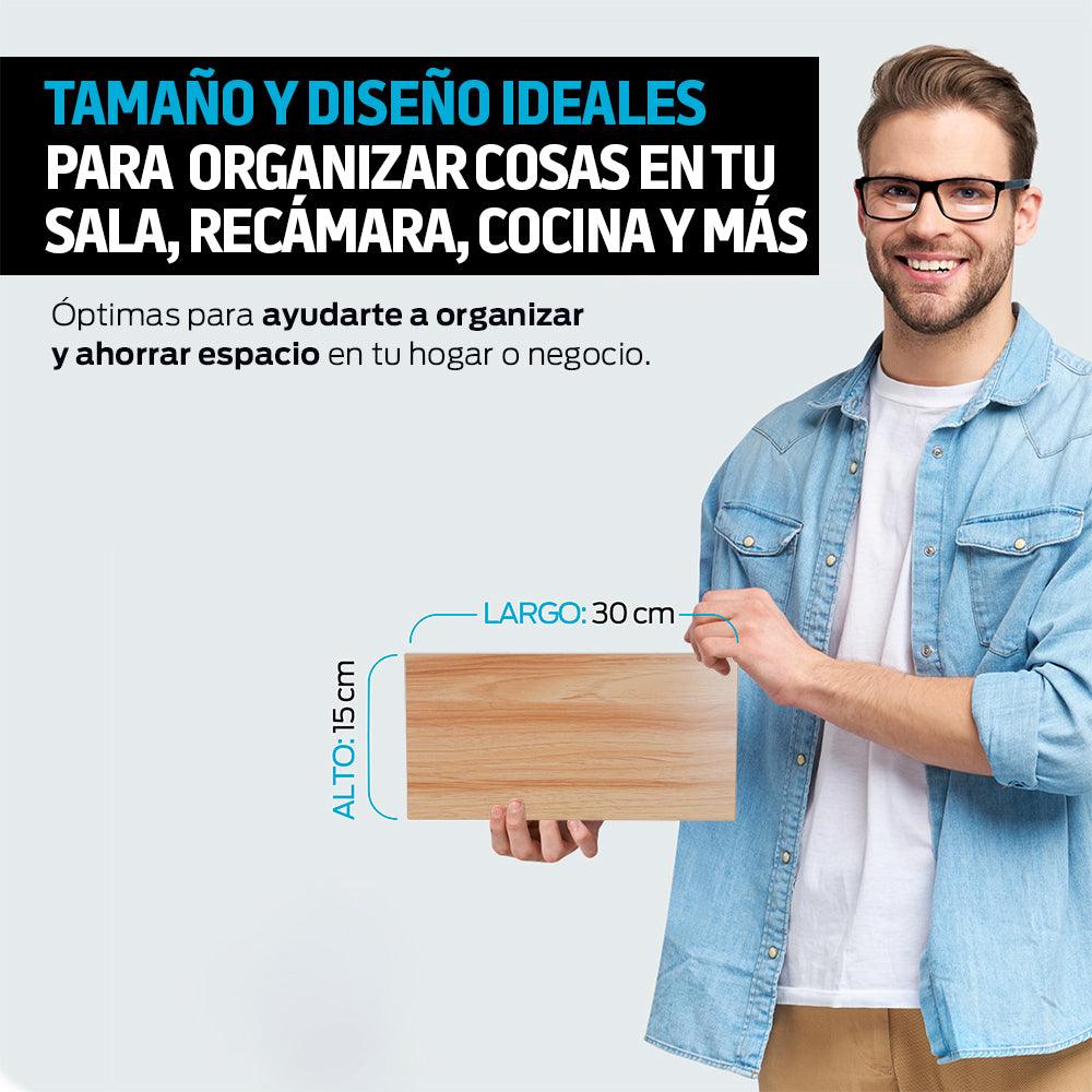 Set de 3 Repisas Flotantes de MDF de 30 x 15 cm