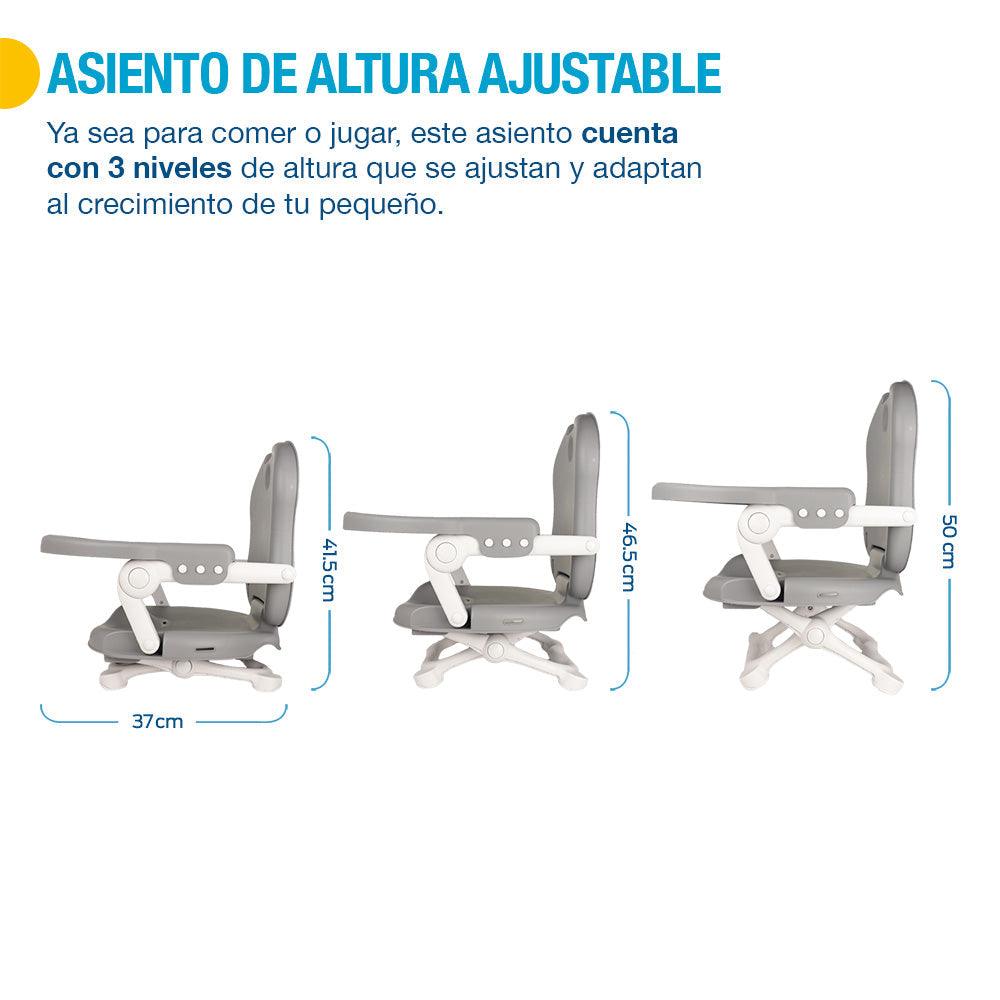 Silla para Bebé Asiento Elevador de Altura Ajustable Plegable 6 a 36 Meses