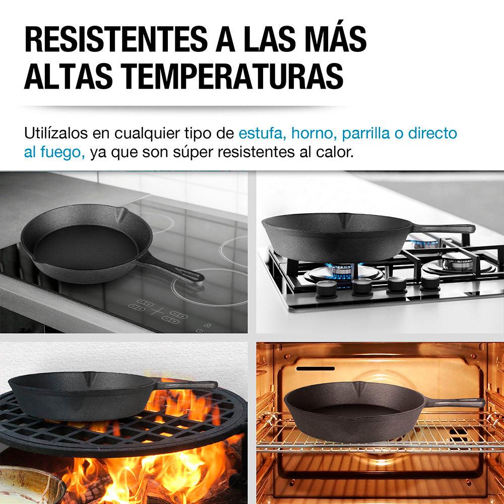 Set de 3 Sartenes de Hierro Fundido Casa Litus