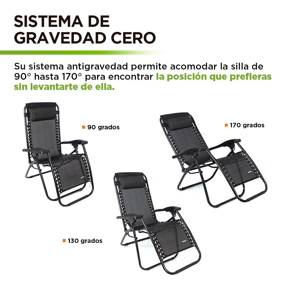 Silla Plegable Gravedad Cero para Exterior HIKEO