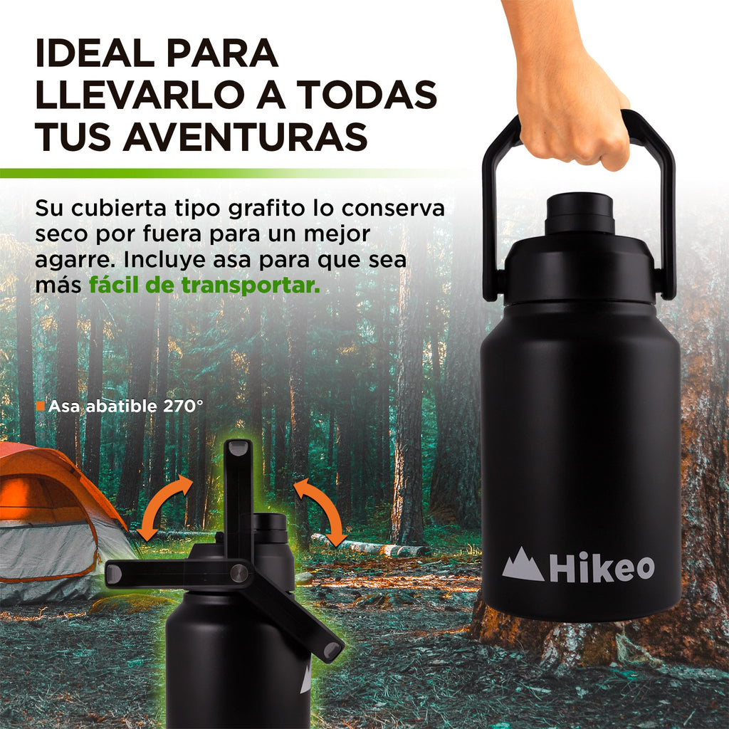 Termo de Acero Inoxidable 1.89 o 3.78 L con Asa HIKEO