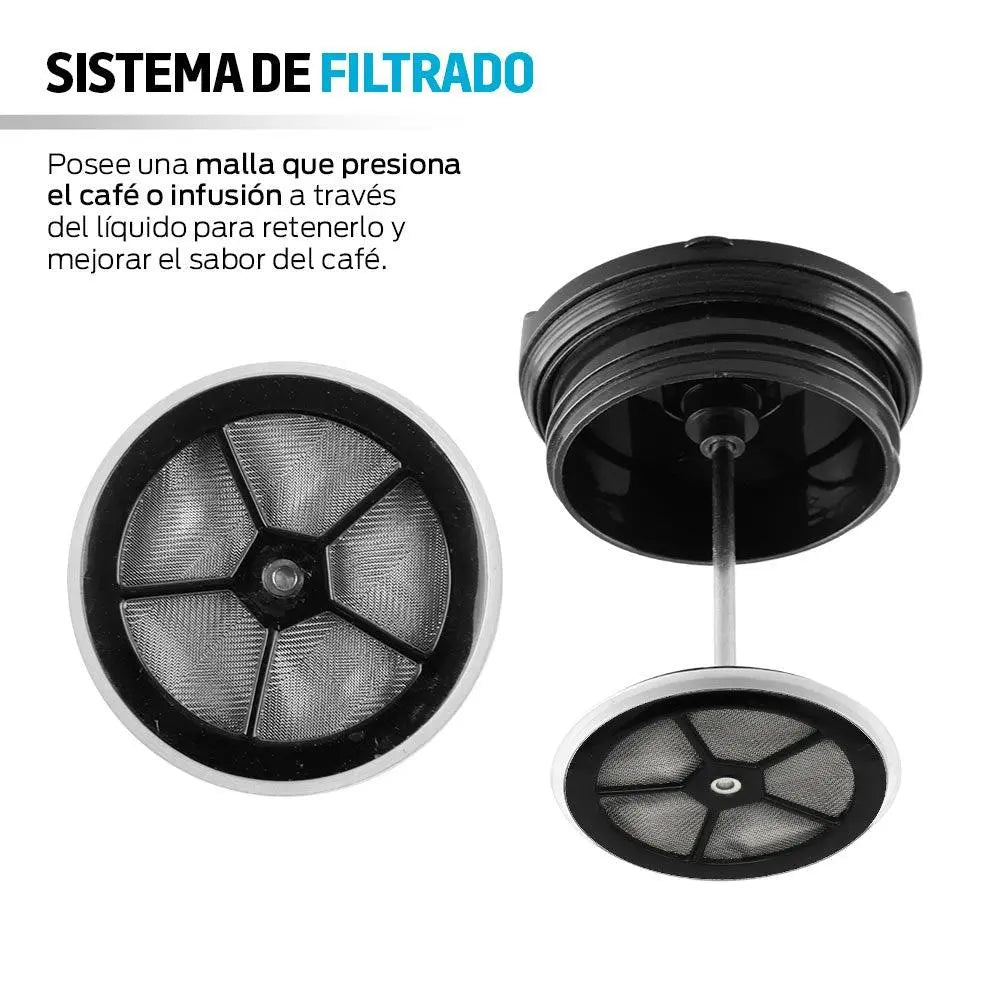 Termo con Prensa Francesa Integrada de 350 ml