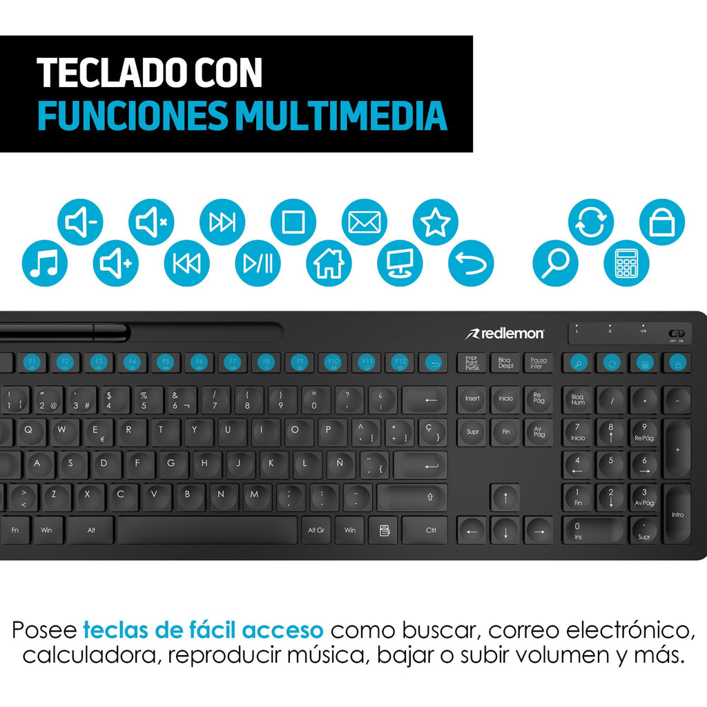 Kit de teclado y mouse inalámbricos USB