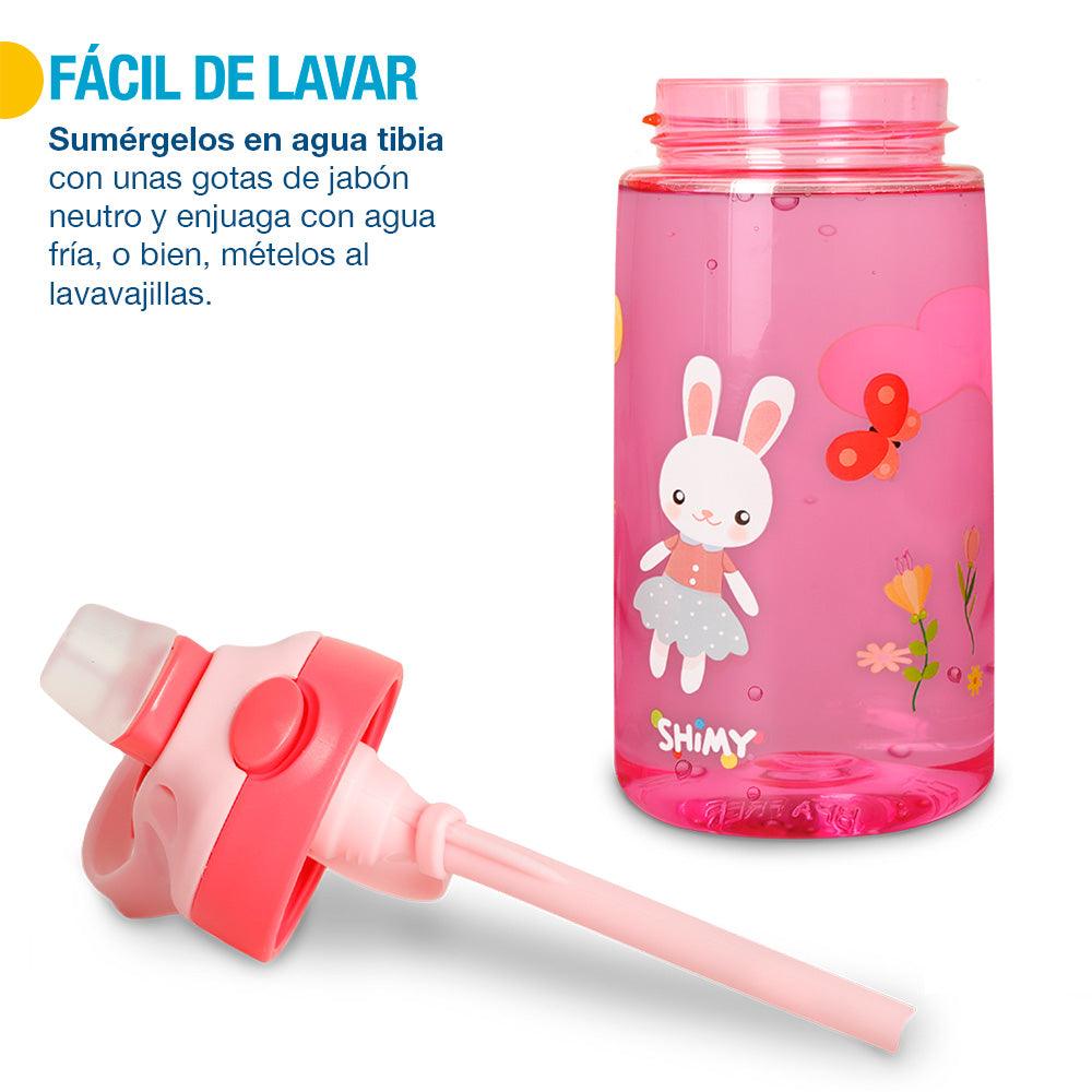 Set de 2 Botellas Infantiles de Tritán de 500 ml Shimy
