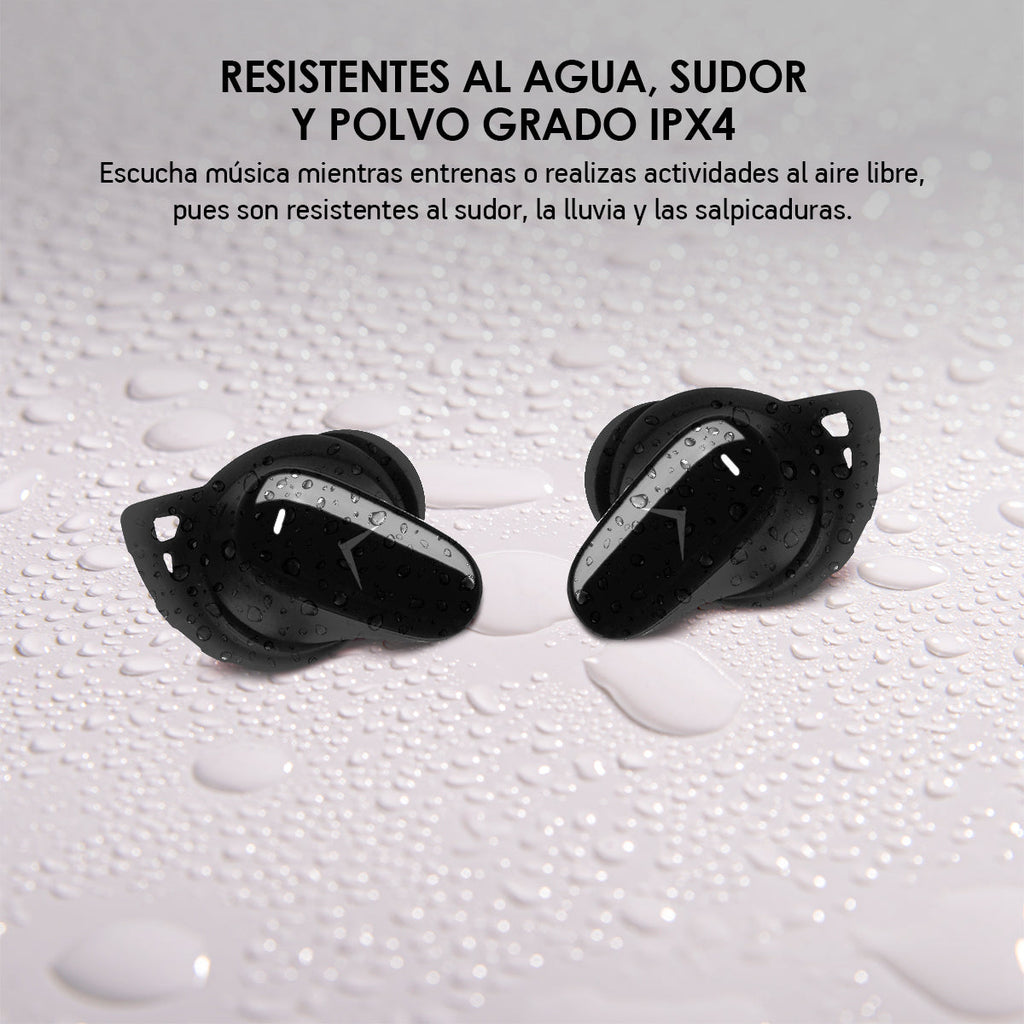 Audífonos Bluetooth con Cancelación de Ruido Activa Ultra HD IPX4 Sport
