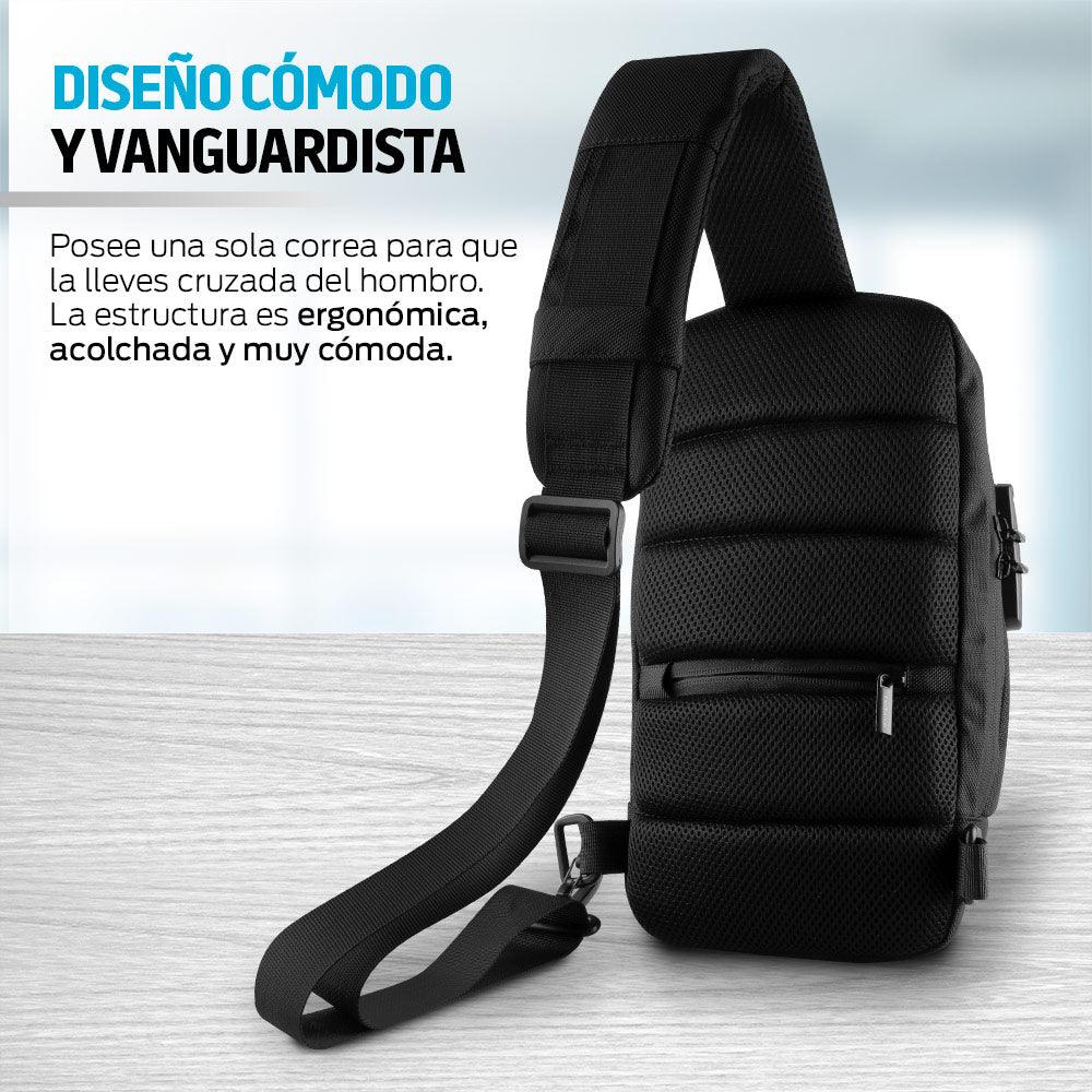 Mochila Crossbody Mini con Candado y Puerto USB