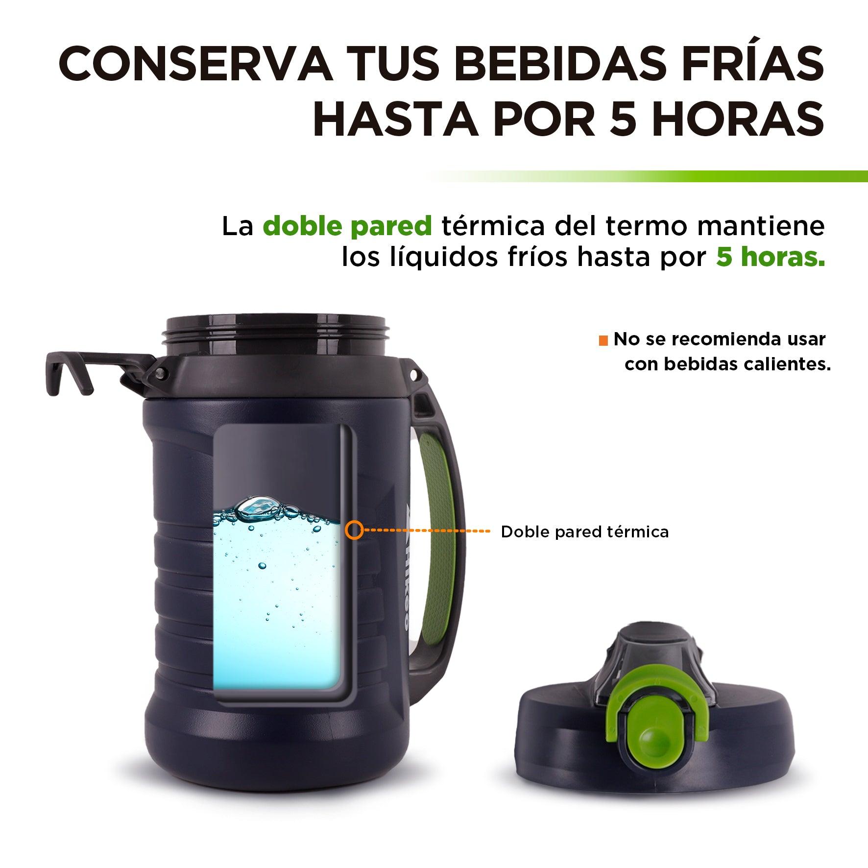 Botella Deportiva de 2.16 L con Popote y Tapa Hermética HIKEO