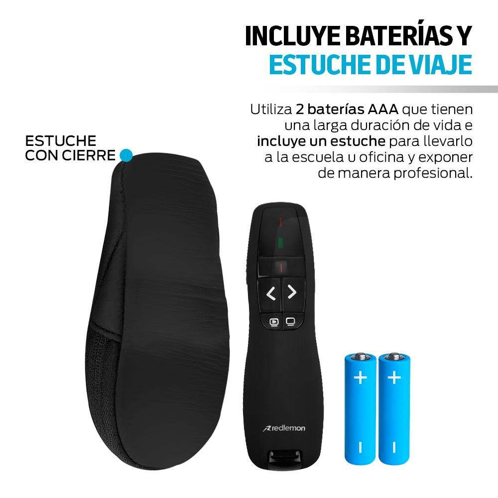 Presentador Inalámbrico USB con Puntero Láser, Alcance de 15 m