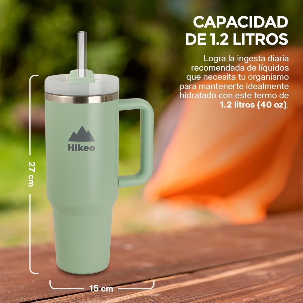 Termo de Viaje de 1.2 L con Asa y Popote HIKEO