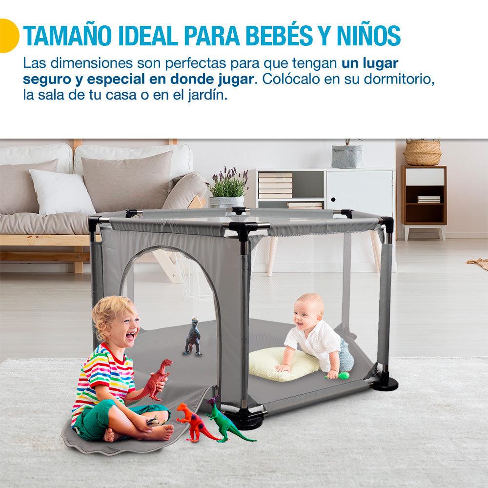 Corral Portátil para Bebé de 139 x 120 cm con Bolsa Shimy