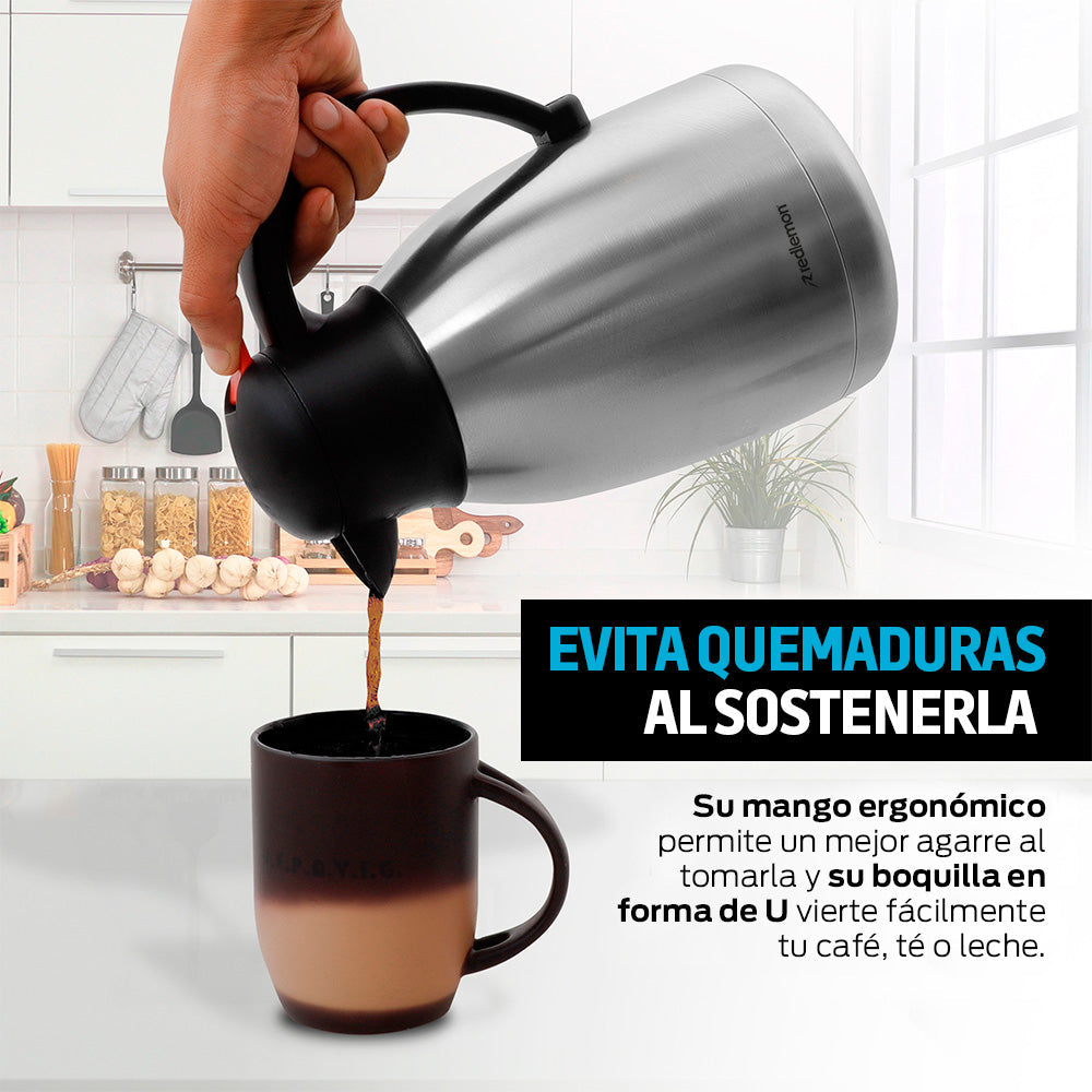 Jarra Térmica de Acero Inoxidable de 1.5 L
