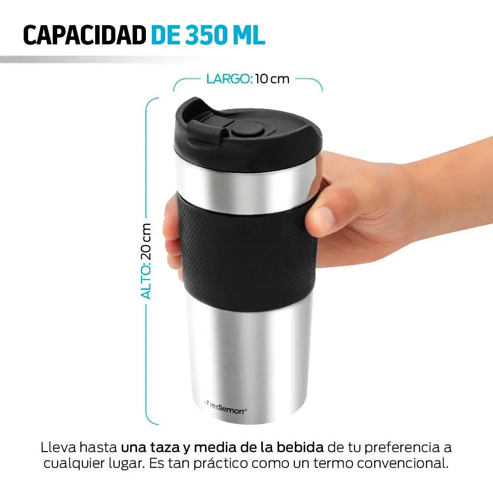 Termo con Prensa Francesa Integrada de 350 ml