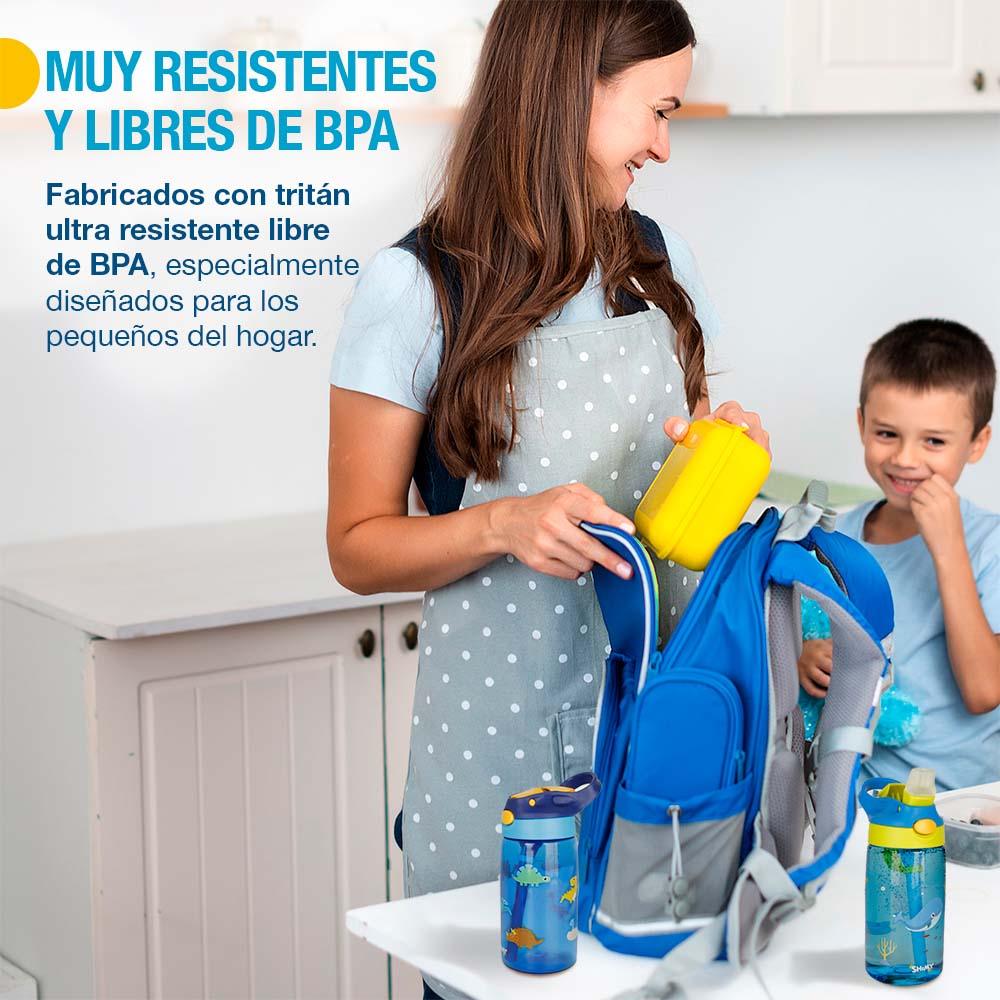 Set de 2 Botellas Infantiles de Tritán de 500 ml Shimy