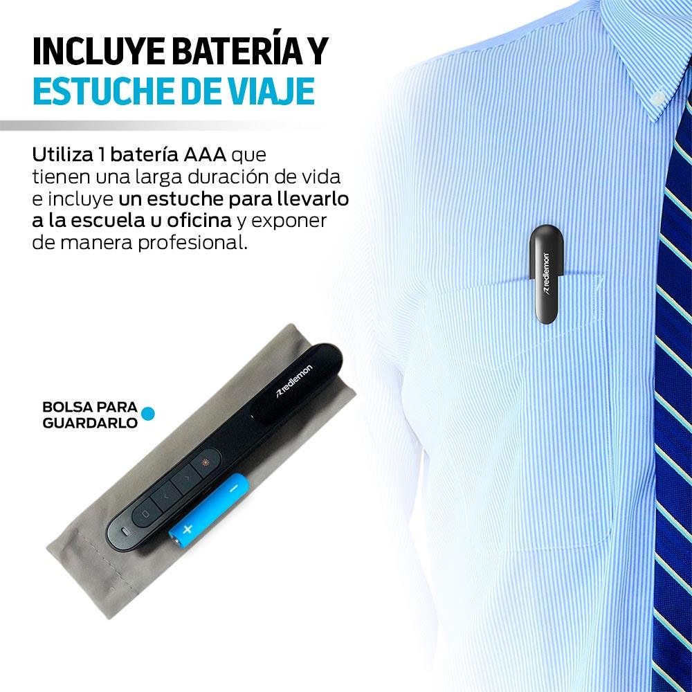 Presentador Inalámbrico USB con Puntero Láser, 20 m