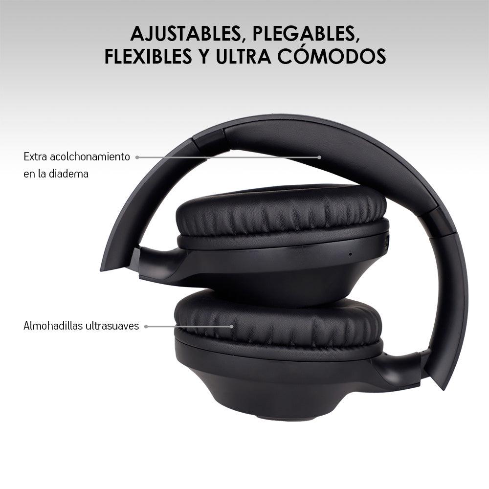 Audífonos Inalámbricos de Diadema Bluetooth con Micrófono Extraíble Akane