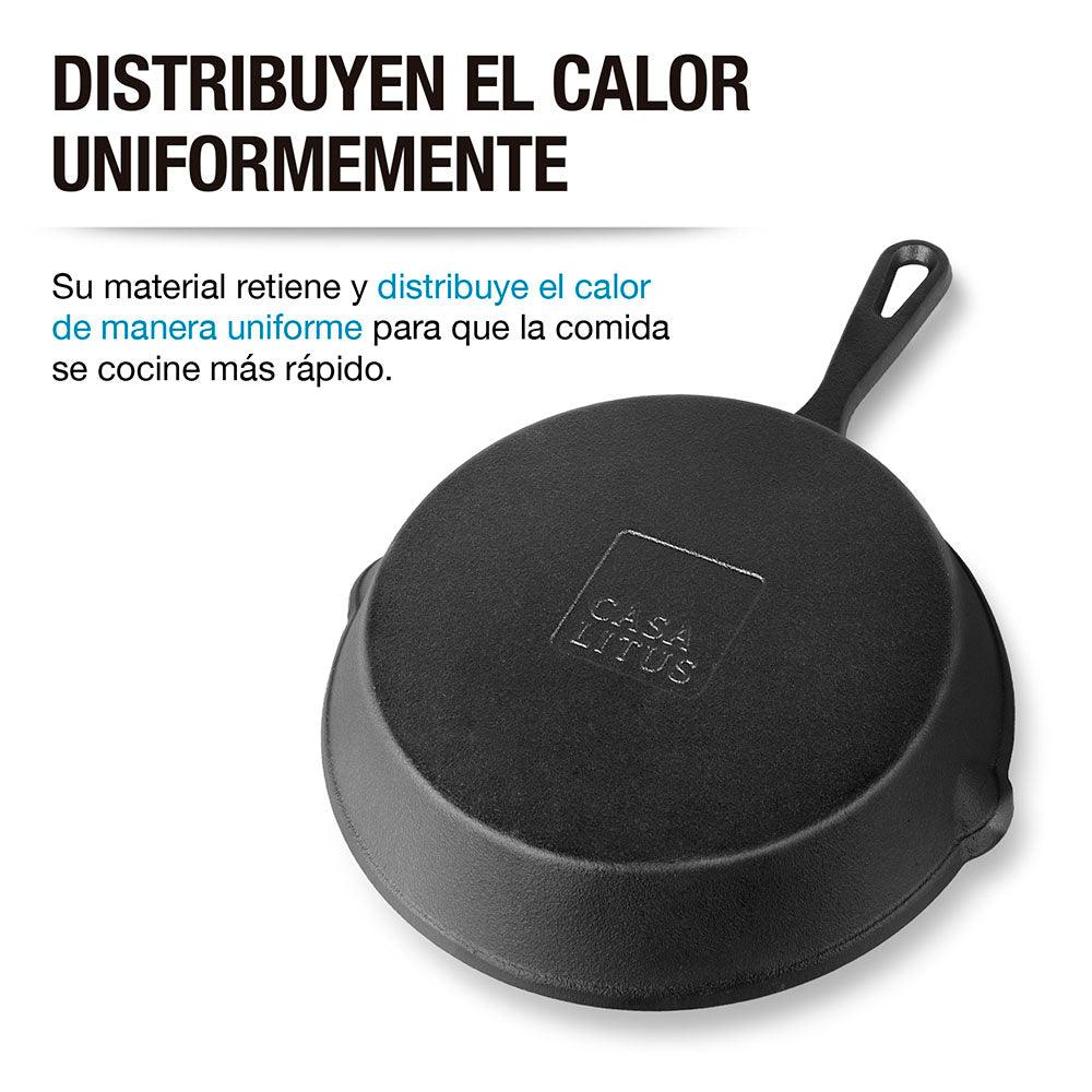 Set de 3 Sartenes de Hierro Fundido Casa Litus
