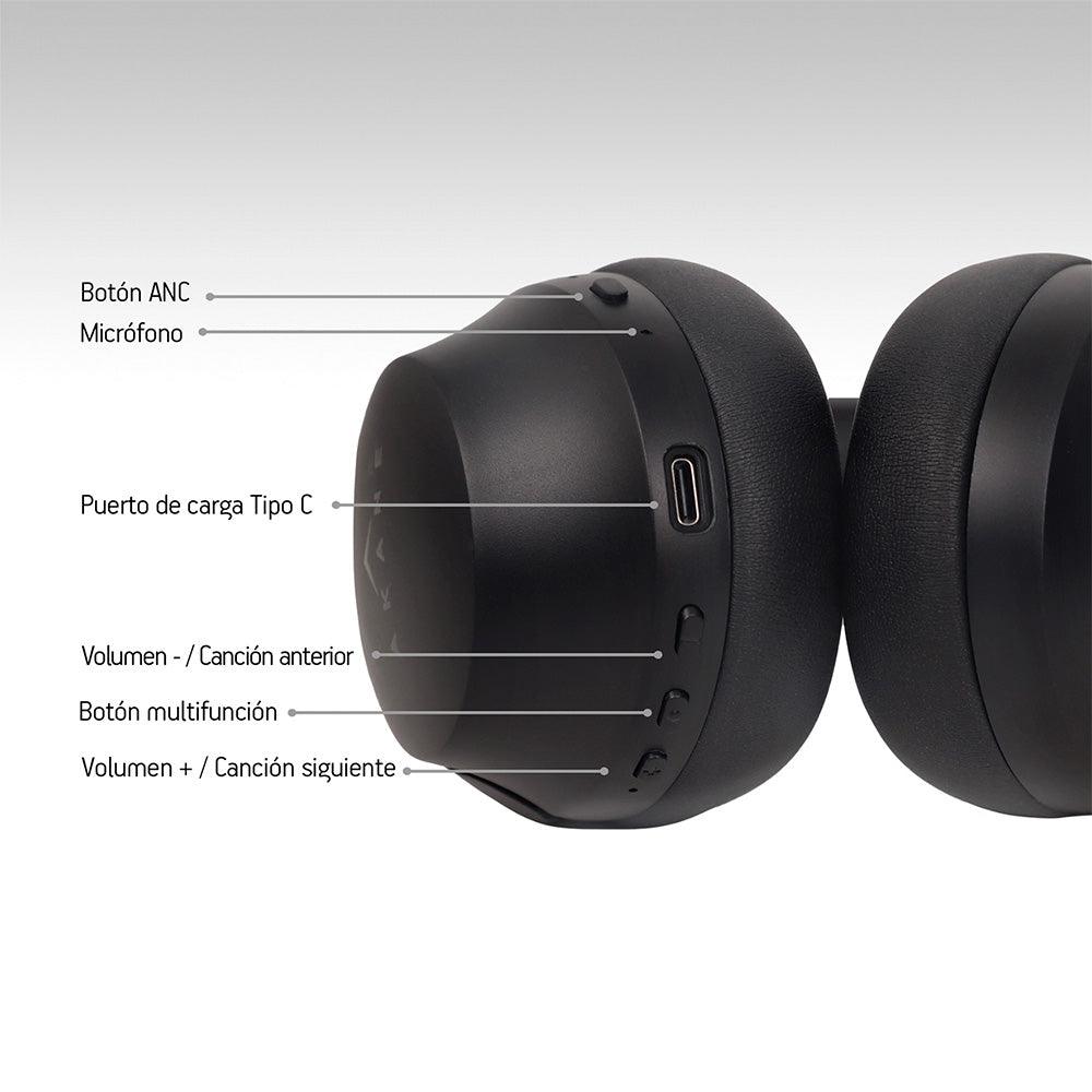 Audífonos Inalámbricos Bluetooth Cancelación de Ruido Activa (ANC) Akane AK3000