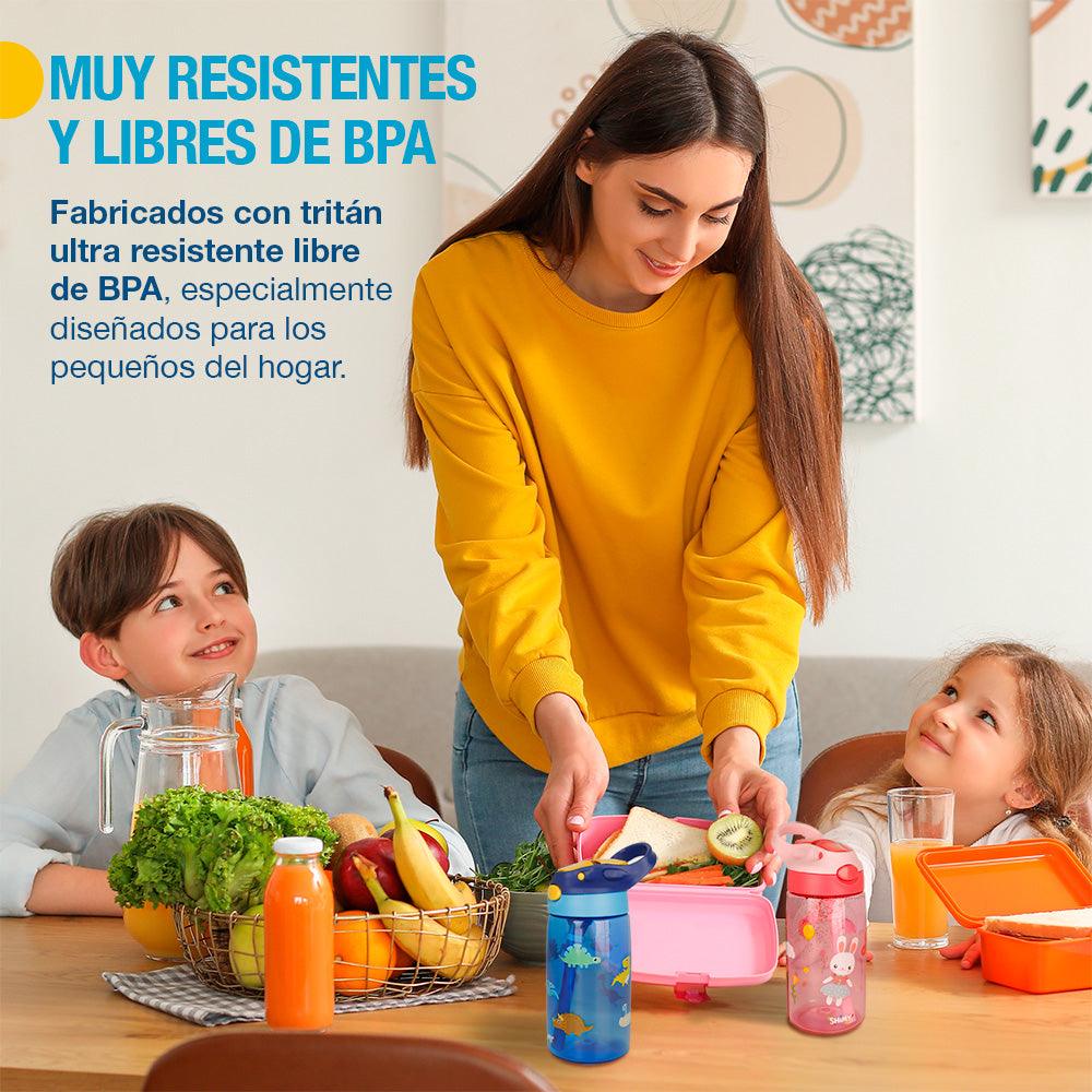 Set de 2 Botellas Infantiles de Tritán de 500 ml Shimy