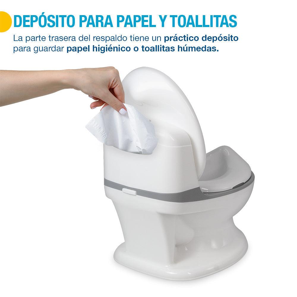 Bañito Entrenador Infantil con Sonido de Descarga Shimy