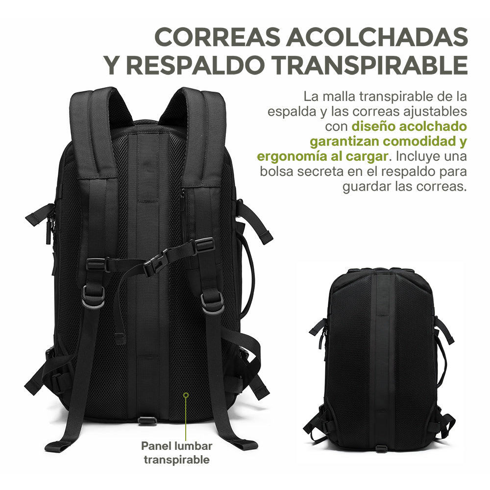 Mochila Expandible de 40 L para Laptop de 18 Pulgadas