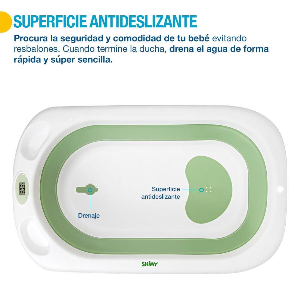 Tina de Baño para Bebé Plegable y Termómetro Integrado