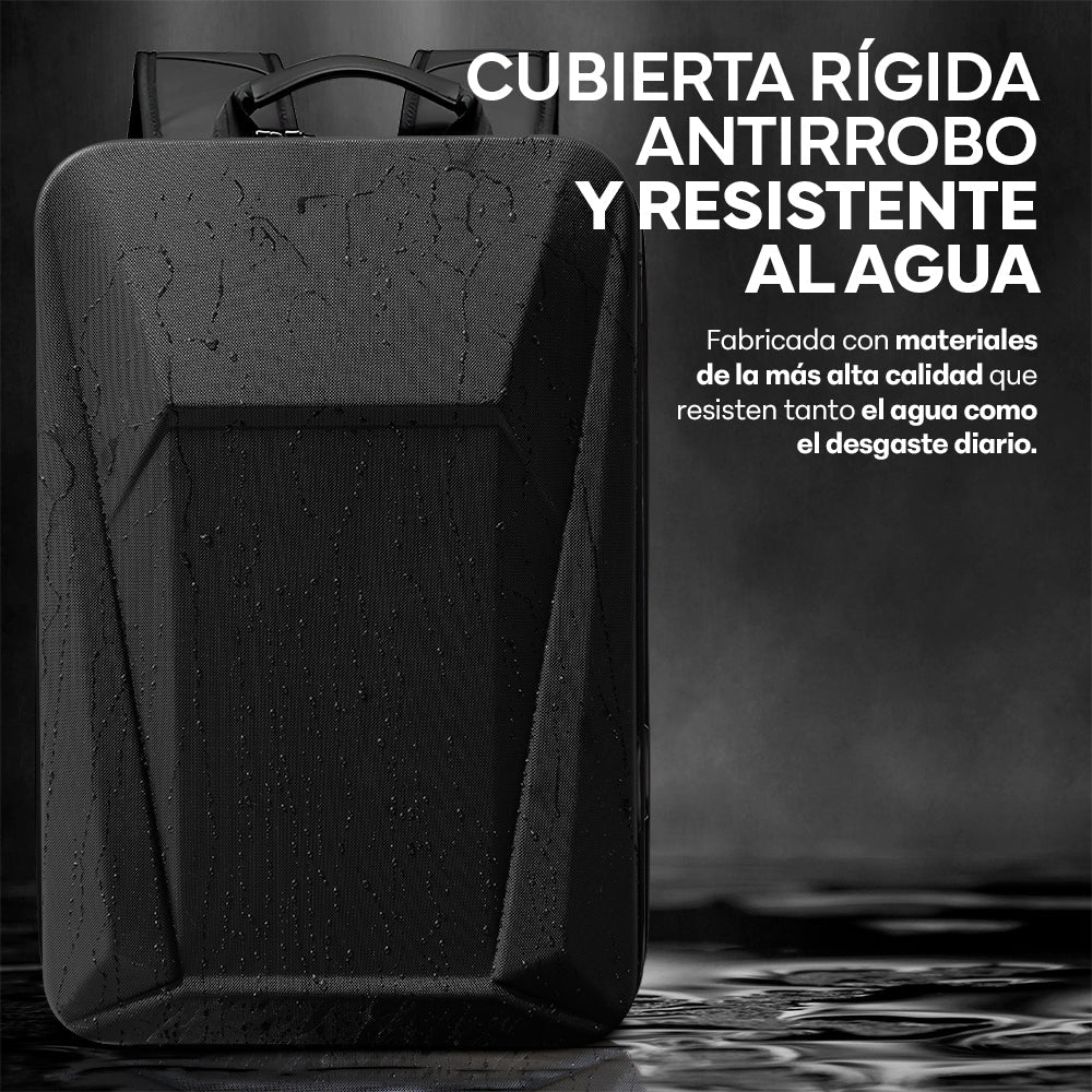 Mochila Rígida de 17 L para Laptop de 15.6 Pulgadas con Candado