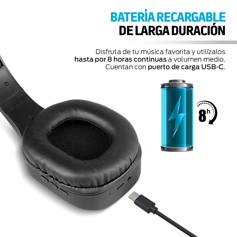 Audífonos Bluetooth Inalámbricos HD de Diadema