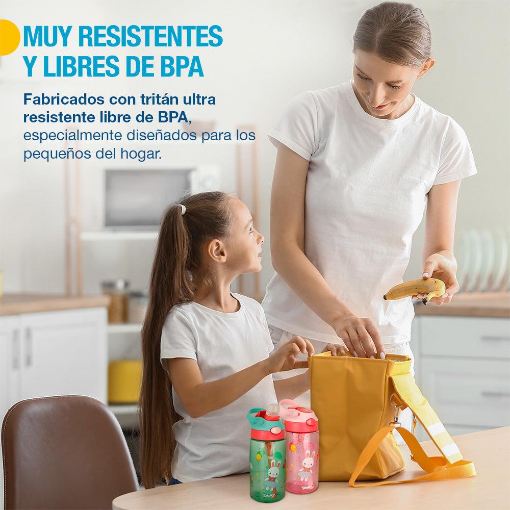 Set de 2 Botellas Infantiles de Tritán de 500 ml Shimy