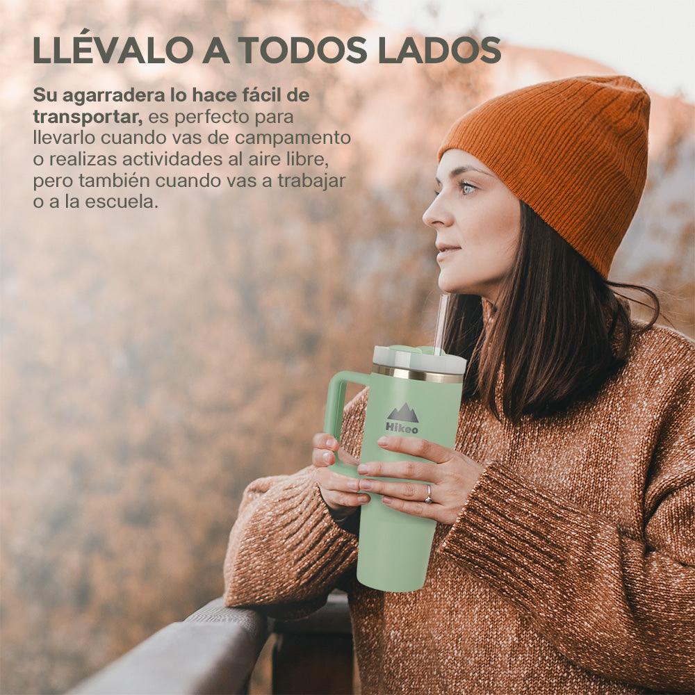 Termo de Viaje de 1.2 L con Asa y Popote HIKEO