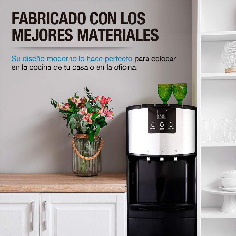 Dispensador de Agua con Garrafón Oculto 11/20 L, 3 Temperaturas