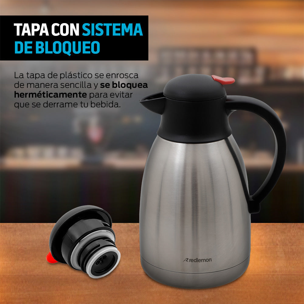 Jarra Térmica de Acero Inoxidable de 1.5 L