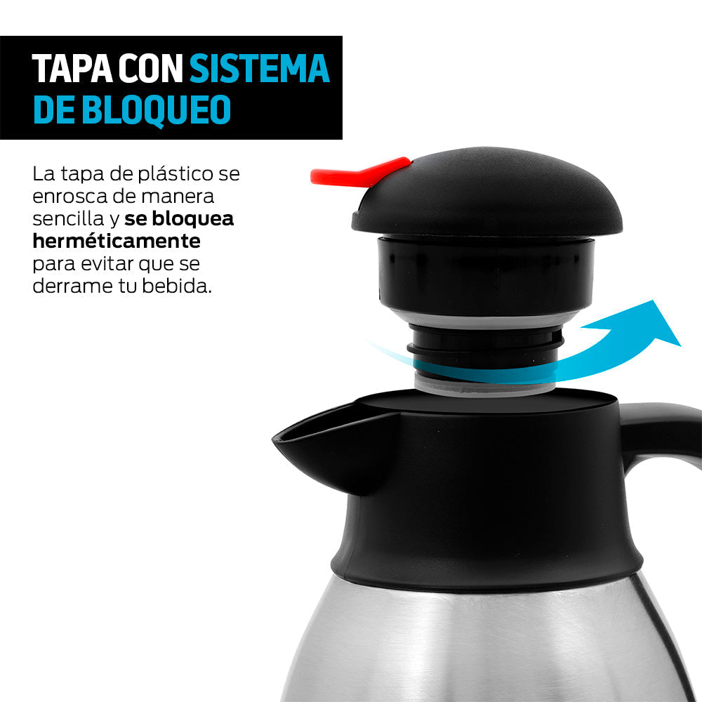 Jarra Térmica de Acero Inoxidable de 1.5 L