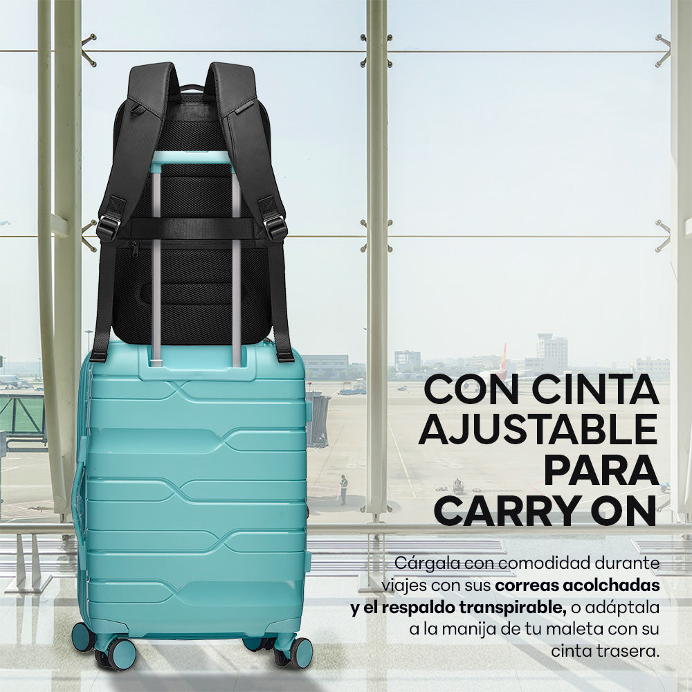 Mochila para Laptop de 17.5 Pulgadas, 25 L con Candado USB